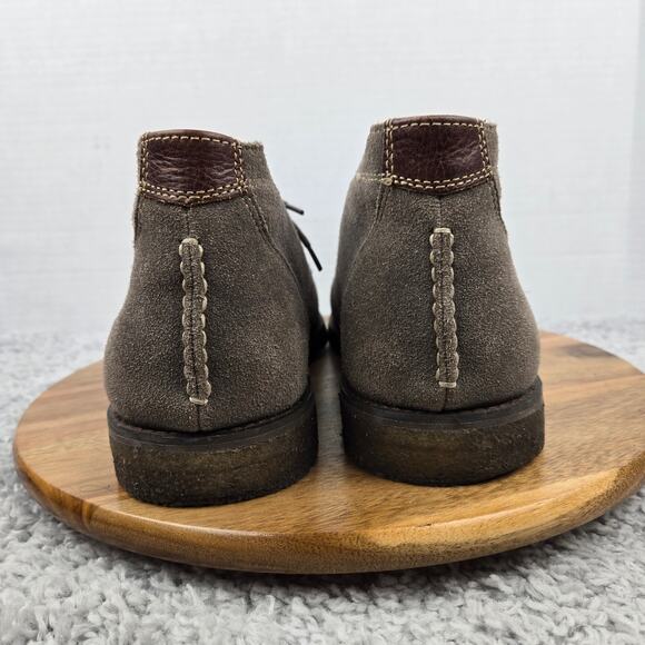 Johnston Murphy Mens 11 Copeland Gray Suede Lifestyle Crepe Sole Chukka Boot - Picture 2 of 13